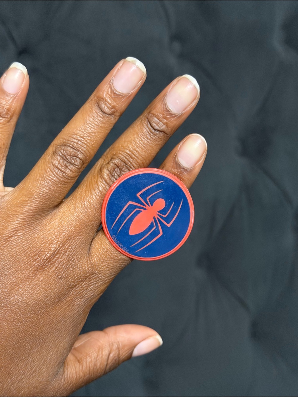 Spider-Man Blue & Red Plastic Ring